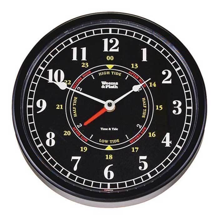 Image of : Weems & Plath Trident Time & Tide Clock - Matte Black - 440315 