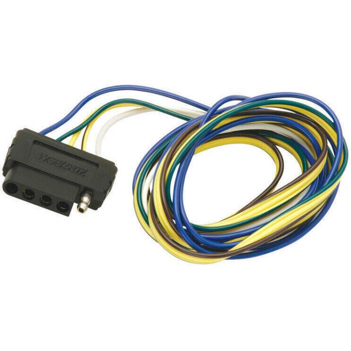 Image of : Wesbar 4' 5-Way Flat Vehicle End Wire Harness - 702305 
