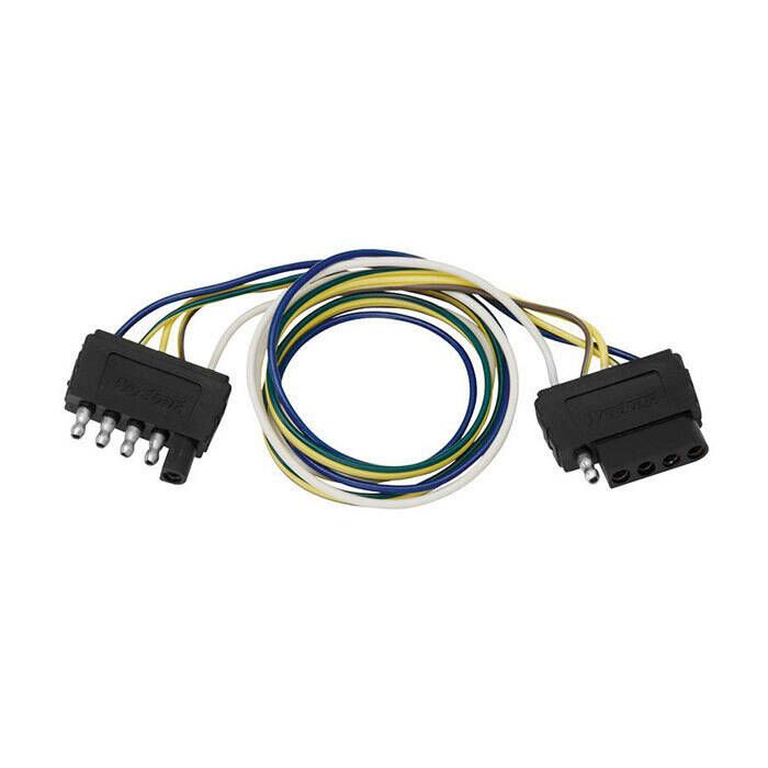 Image of : Wesbar 5-Way Flat Vehicle to Trailer Extension Harness (5 Flat to 5 Flat) - 707255 