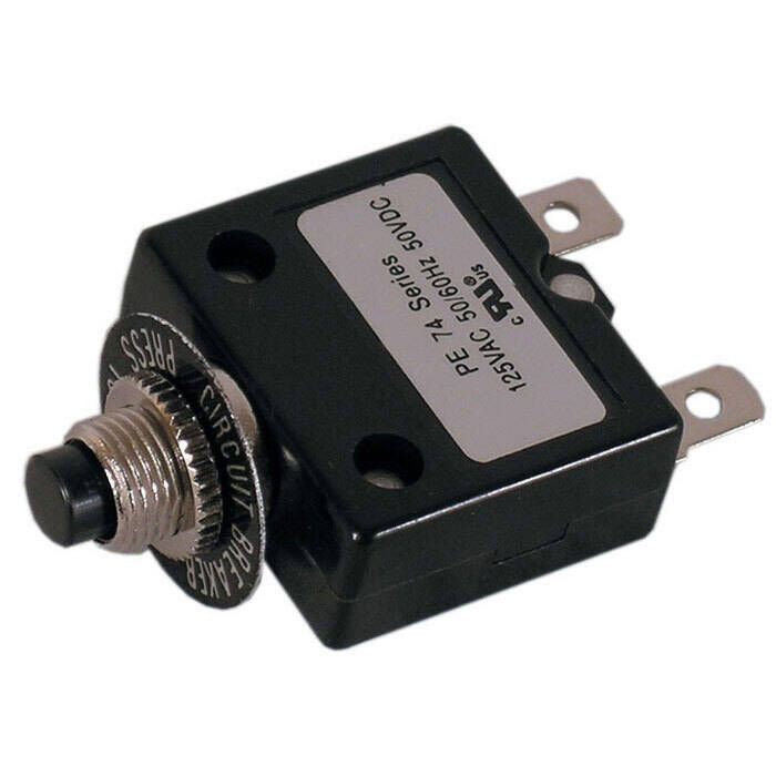 Image of : Whitecap Push Button Thermal AC/DC Circuit Breaker 