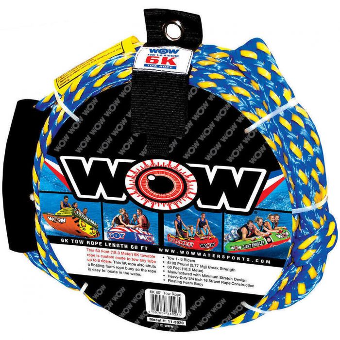 WOW SPORTS Prowler 2 Person Towable Tube For Boating Starter Kit