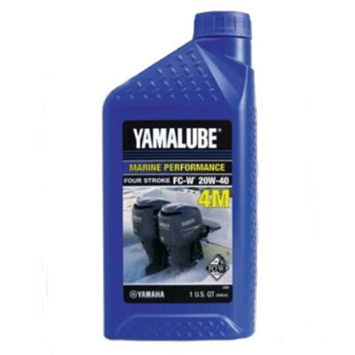 Image of : Yamaha Yamalube 4 Stroke Engine Oil FC-W for Outboard Motors - LUB-20W40-FC-12 