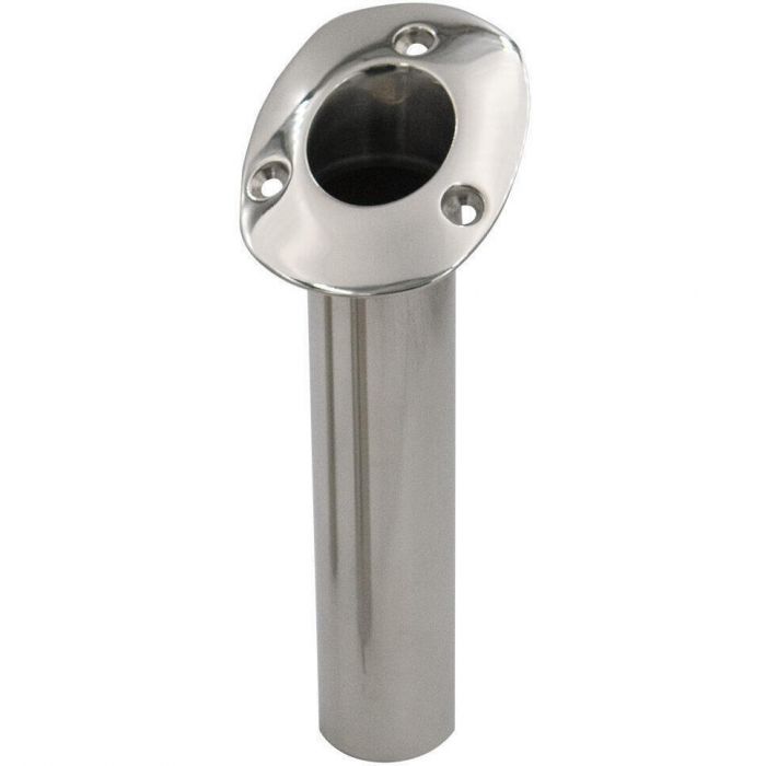 Portacanna Orizzontale A Morsetto CE Smith Per Barra Ø 6 Cm | Alluminio Anodizzato Marino, Spessore Lama 0,95 Cm, Antiscivolo