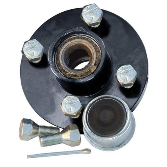 Tie Down Superlube Trailer Hub Kit - 5 Stud 1-1/16" Straight Bearings Pre-Greased