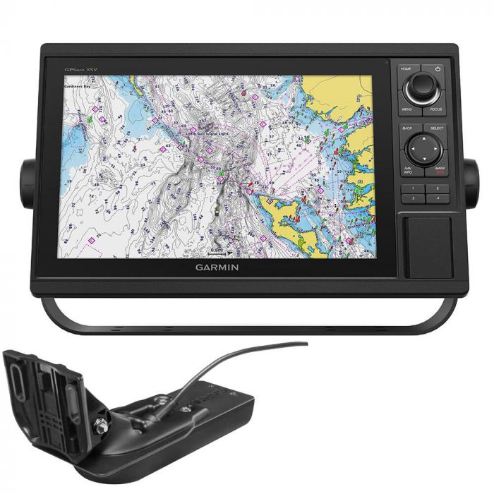 Image of : Garmin GPSMAP 1242xsv Sonar Chartplotter with GT52-TM Transducer and Navionics+ - 010-01741-60