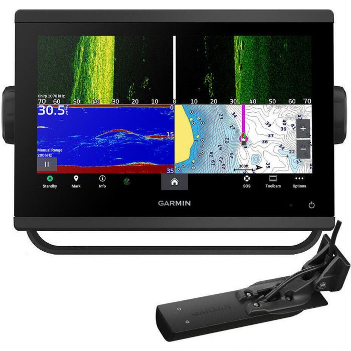 Image of : Garmin GPSMAP 943xsv Sonar Chartplotter with GT56-TM Transducer and Navionics+ - 010-02366-61/GT56