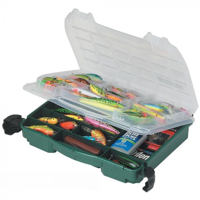 PLANO XL Double Sided Satchel, XL Double Sided Tackle Box, Fishing Equipment Storage Box, Compact Tackle Box, Bag, Perfect to Store Lures, Hardbaits, Softbaits Other Fishing Tackle