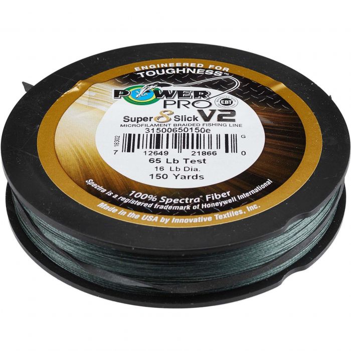 Power Pro Super 8 Slick V2 Braided Fishing Line - Moss Green