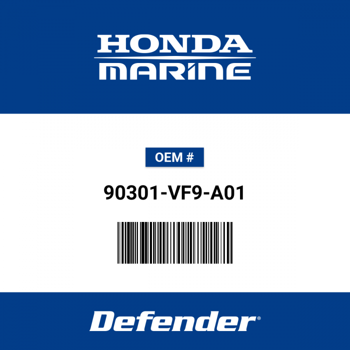 Honda Nut Hex (10 mm) - 90301-VF9-A01 | Defender Marine