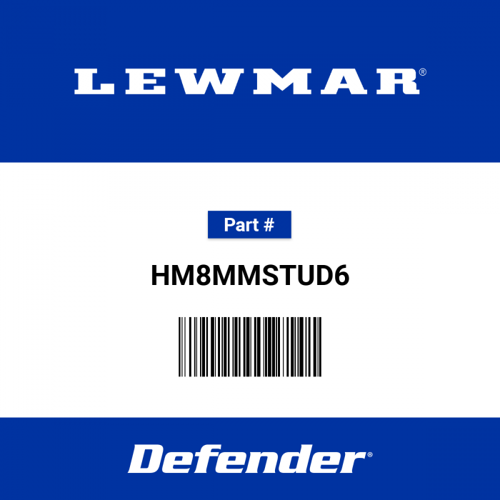 Image of : Lewmar Stud 8 mm X 6 Inch Stainless Steel - HM8MMSTUD6