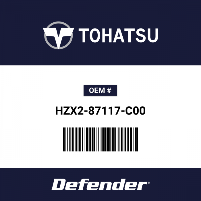 Image of : Tohatsu Label Fuse and Oil Caution - HZX2-87117-C00