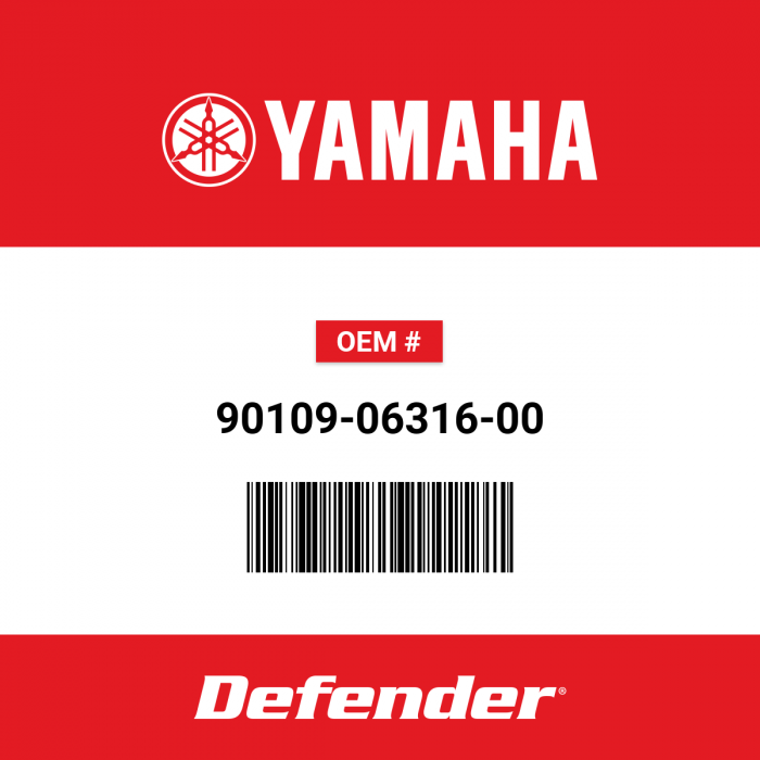 Yamaha Bolt - 90109-06316-00 | Defender Marine