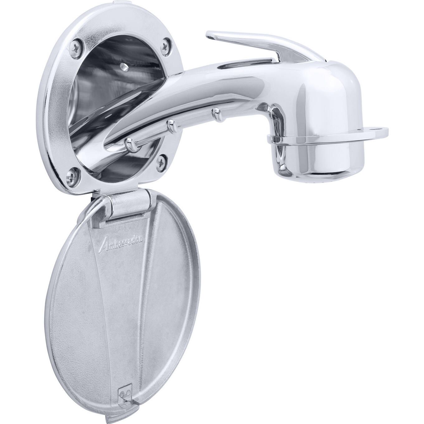 Ambassador Marine Recessed Shower with Small Sprayer & Stainless