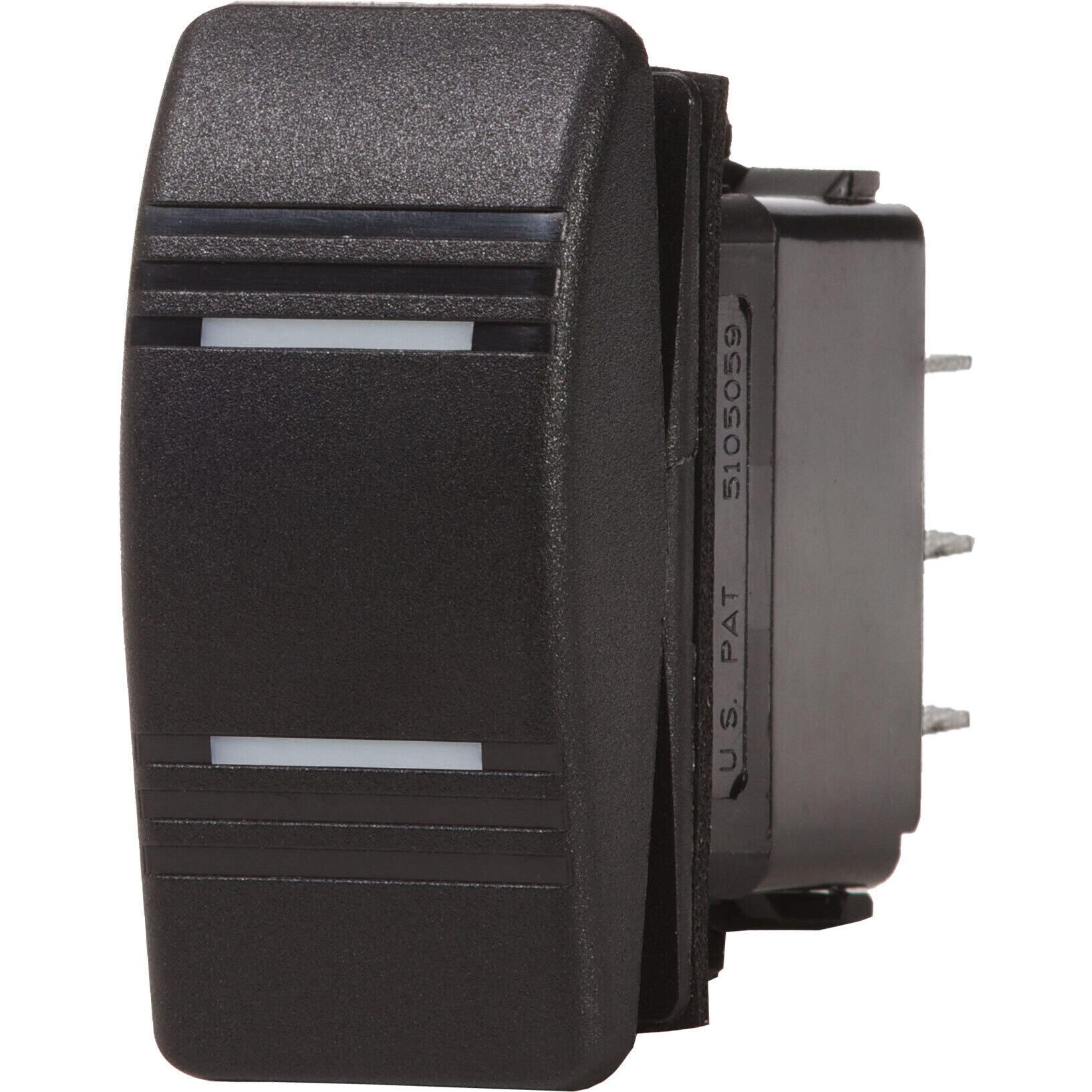 【COLONISTA】OMAN10　Slate（スレイト）　プレート付 Blue Sea Systems Contura III Water Resitant Rocker Switch