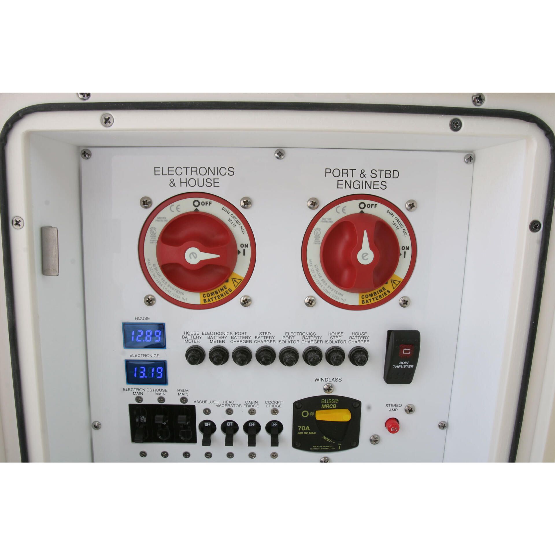 Blue Sea Interruttore Batteria Dual Circuit Plus - Serie M, Colore Nero - Foto 9