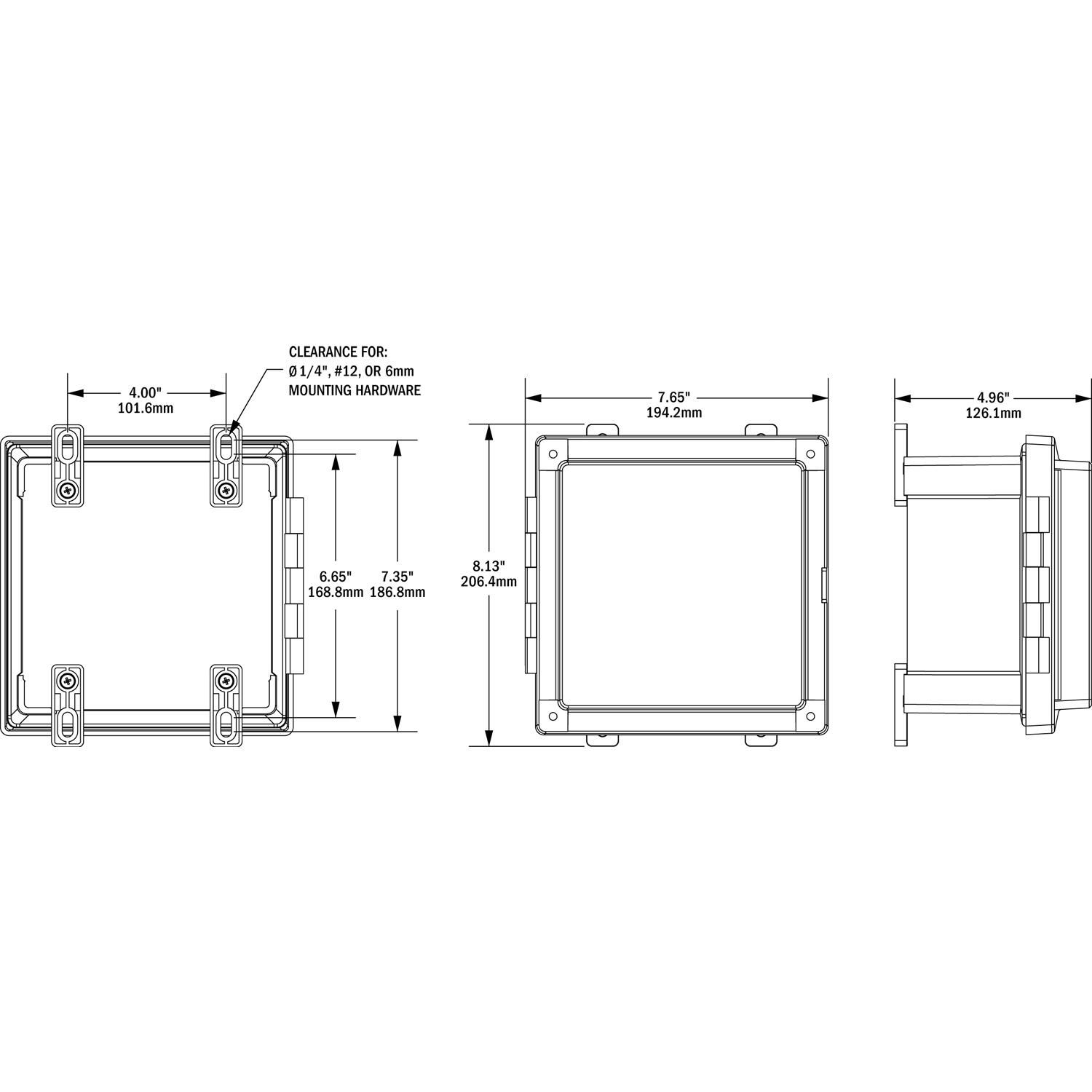 Blue Sea Systems SMS Surface Mount System Panel Enclosure - 3117