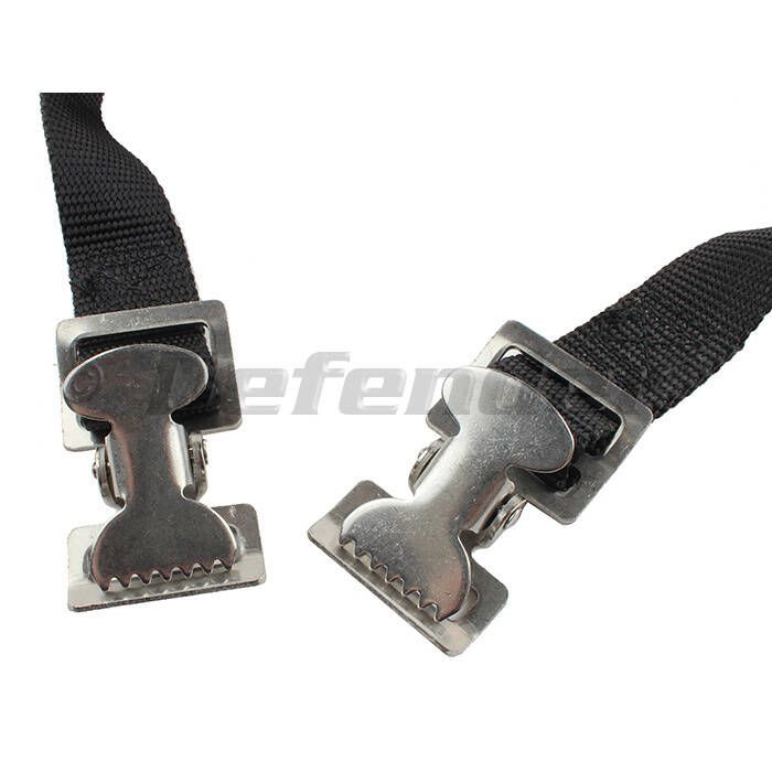 1 x 8 feet Adjustable Stainless Steel Alligator Clip Tie Strap