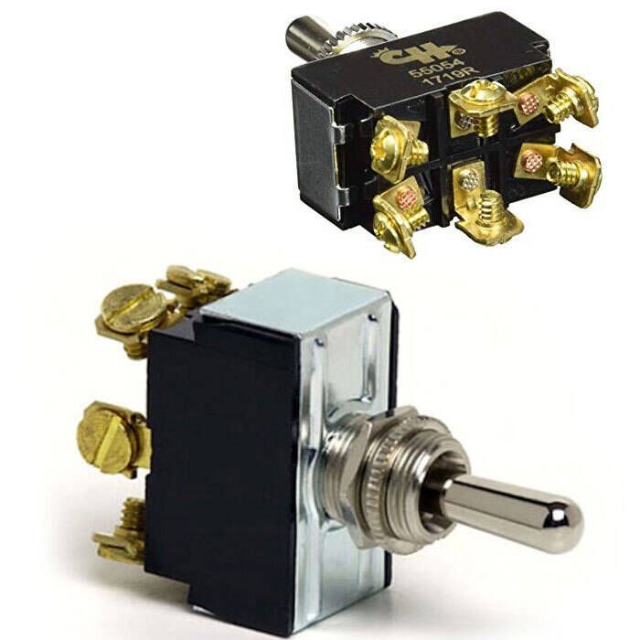 Cole Hersee Heavy Duty Toggle Switch with Momentary On - 55054-BP