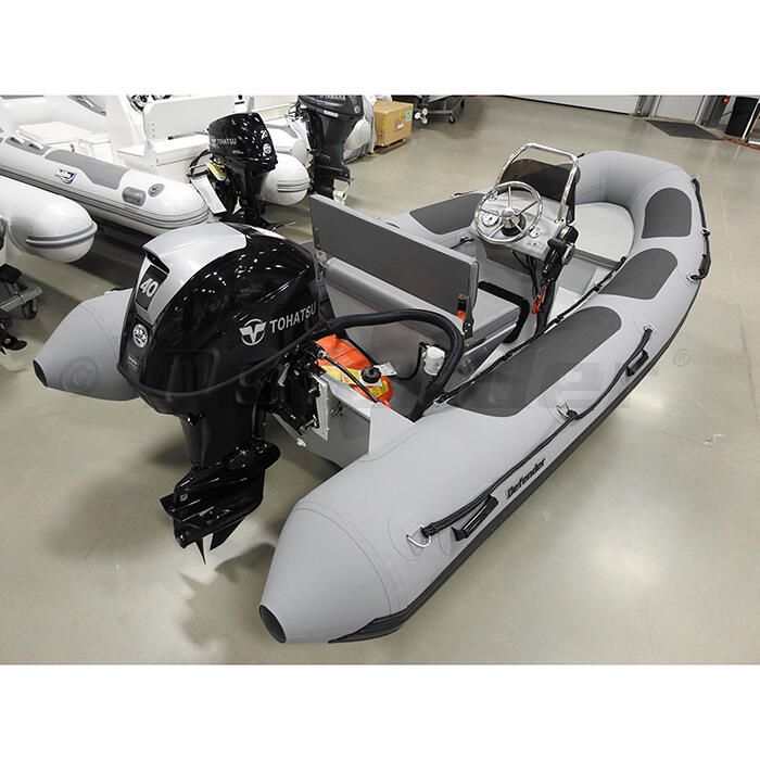 Defender 460 Fiberglass RIB 15' 1 Boat with Tohatsu 50 HP Motor - MFS50 -  2023