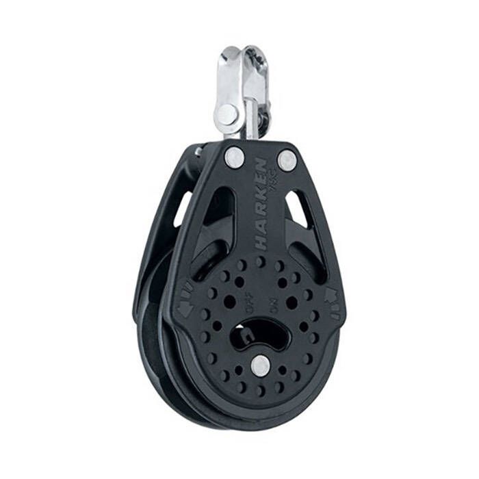 Harken Carbo Air Block Single Ratchet with Swivel - 75 mm (2 15/16