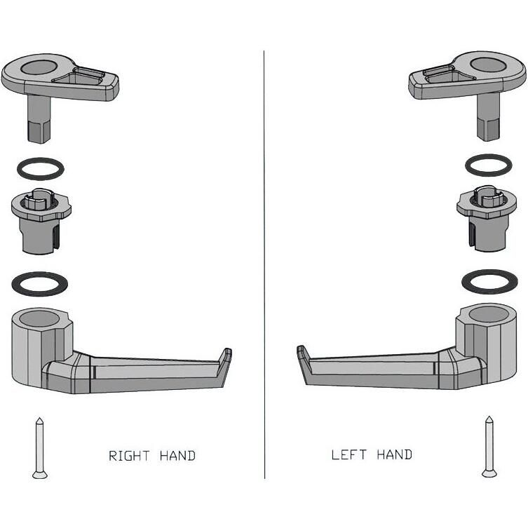 Lewmar Hatch Handle Replacement Kit - 361680990 | Defender