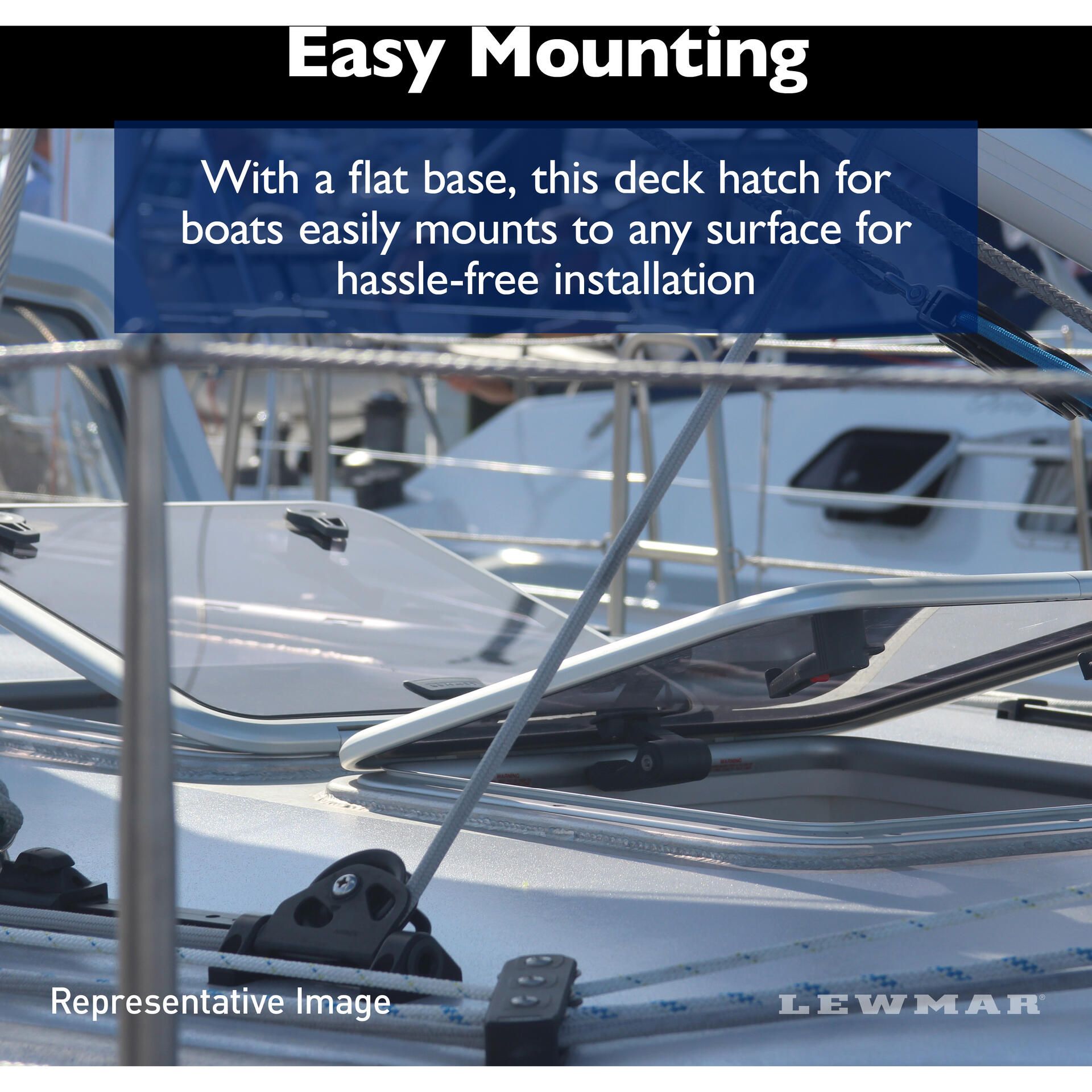 Lewmar Low Profile Deck Hatch | Defender Marine