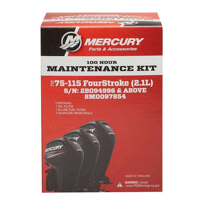 Mercury 100-Hour Engine Maintenance Kit - 8M0097854