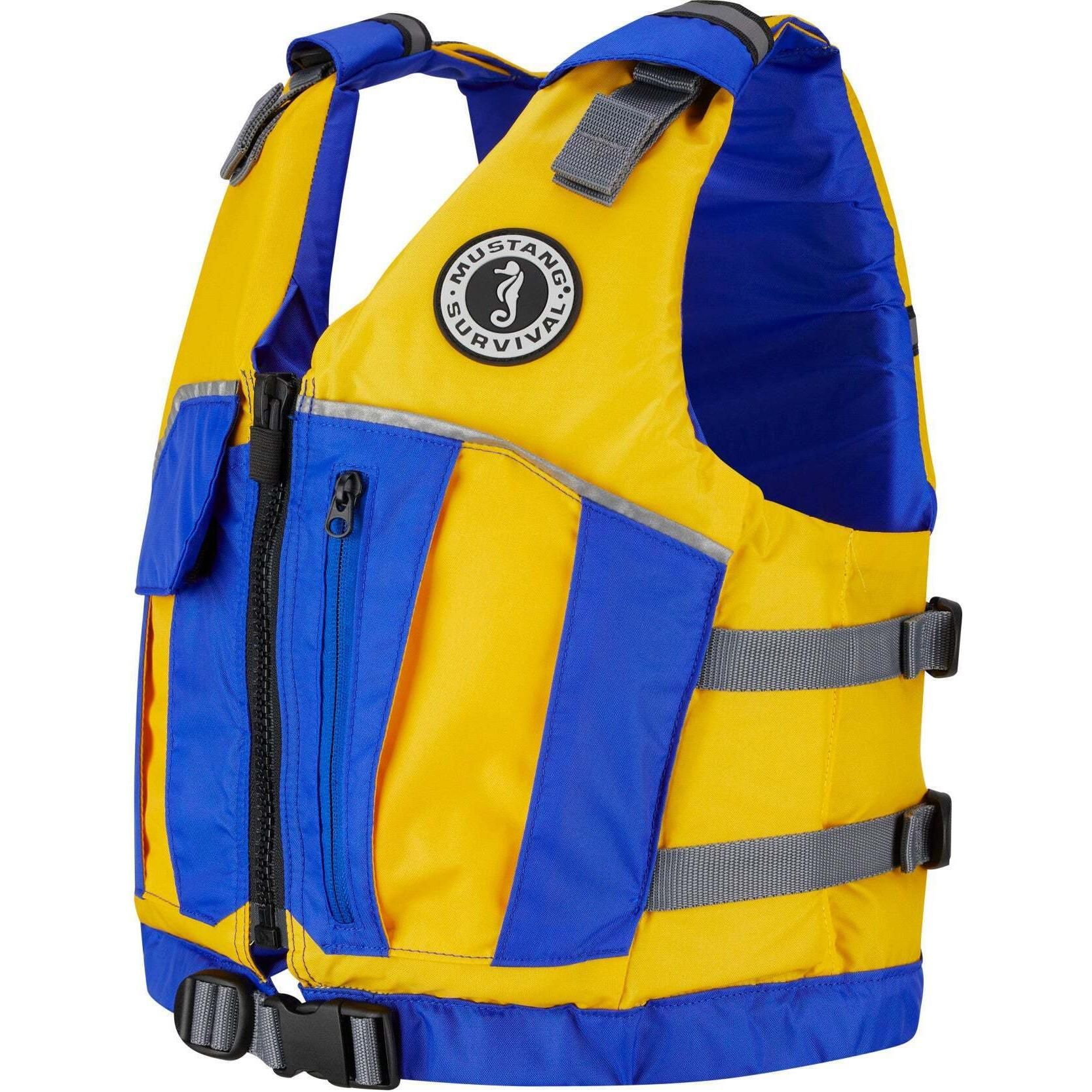 【BOK PLACE】Fleece Brushed High Neck Buckle Mustang Vest Mustang Survival Youth Reflex Vest Life Jacket/PFD