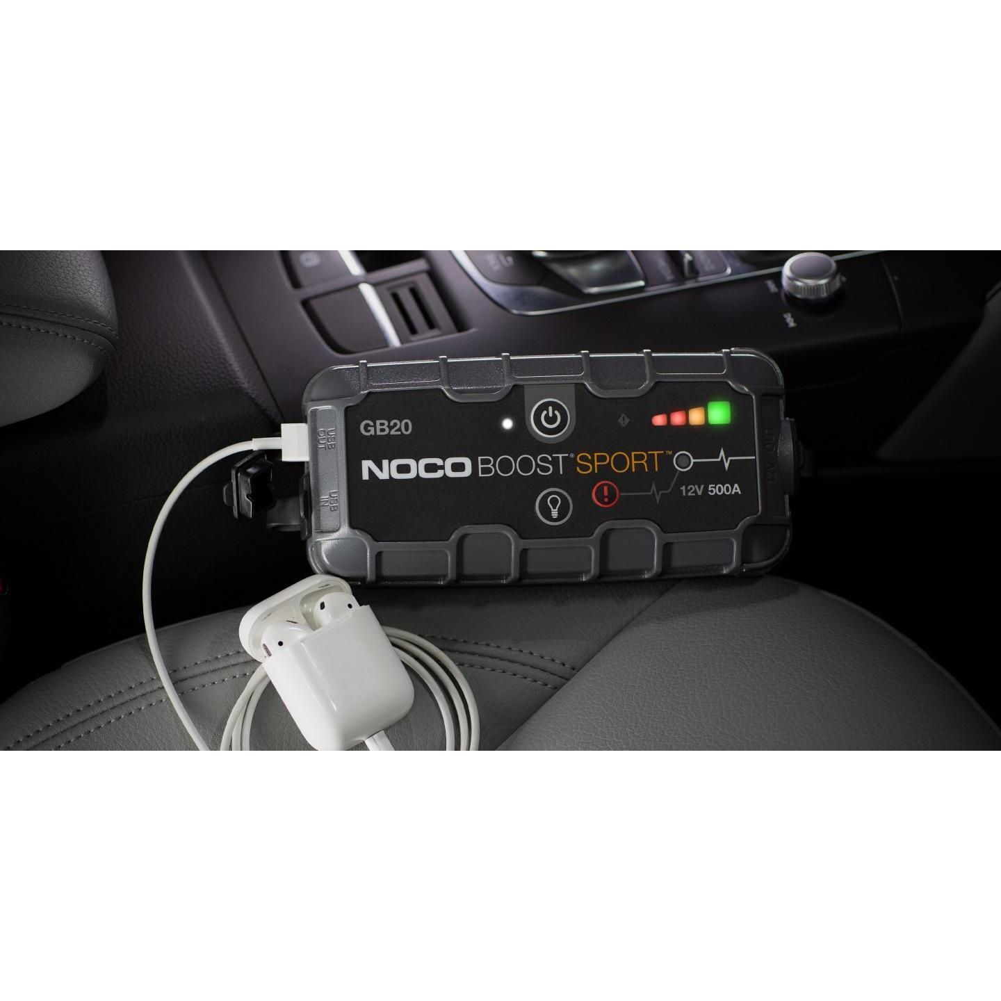NOCO Boost Sport GB20 500 Amp 12-Volt Portable Jump Starter Car Battery  Booster