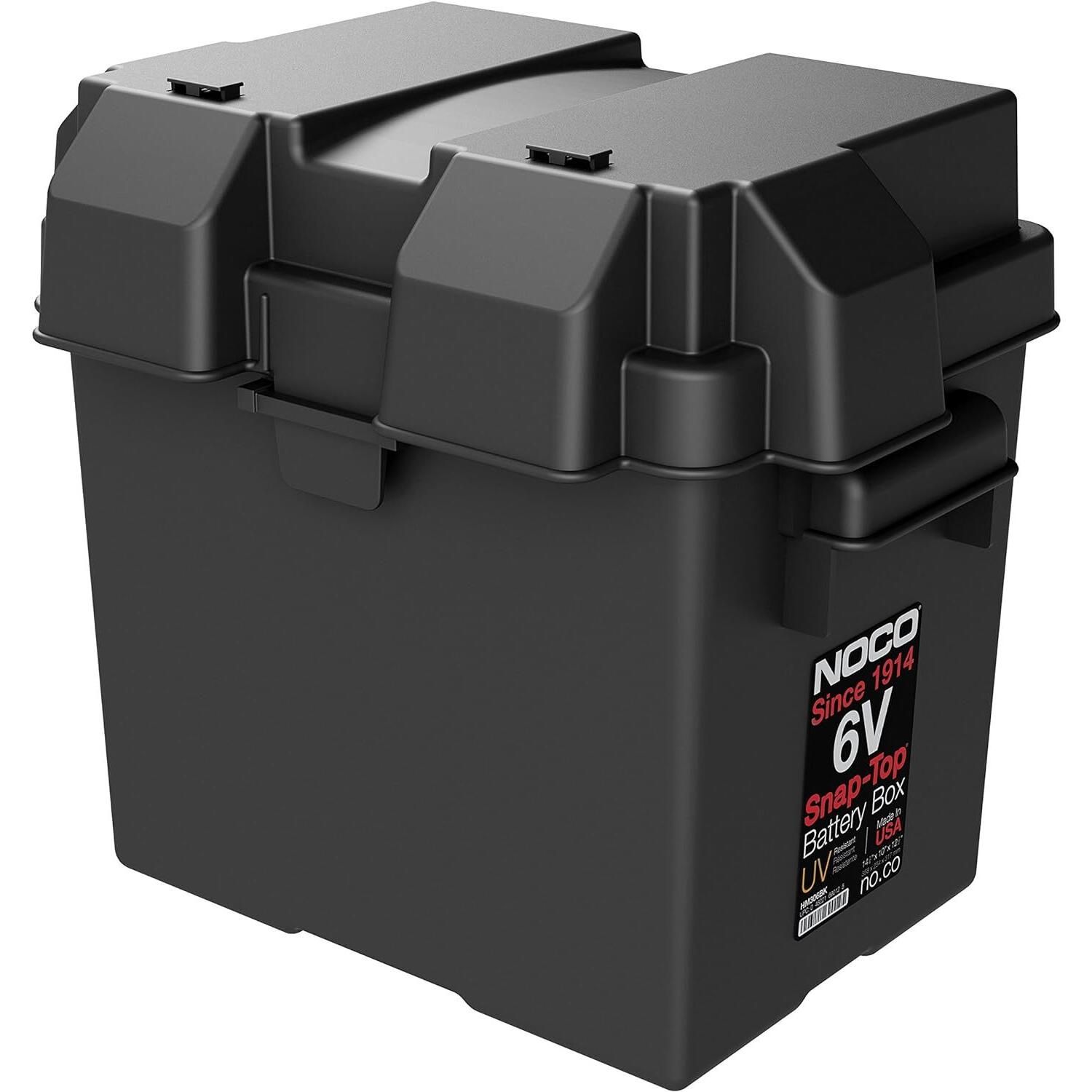 NOCO Marine Grade Snap-Top Battery Box - Single 6V Battery