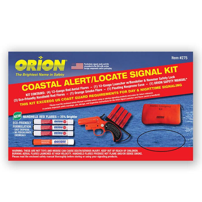 Item #234 Locator Plus-3 w/Whistle & Flag in Floating Case - Orion Safety