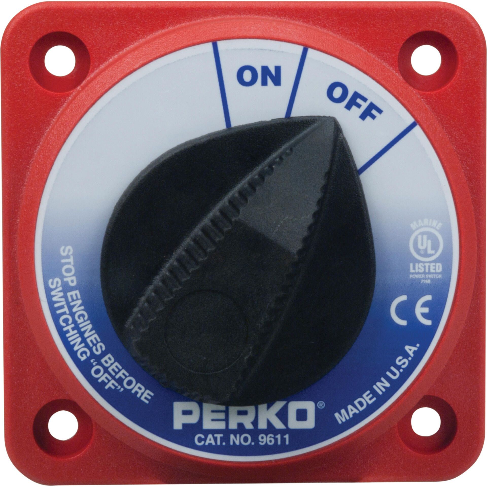 thumbnail image 2 of Perko 9603DP Battery Disconnect Switch With Alternator Protection - Marine Grade 2 of 2