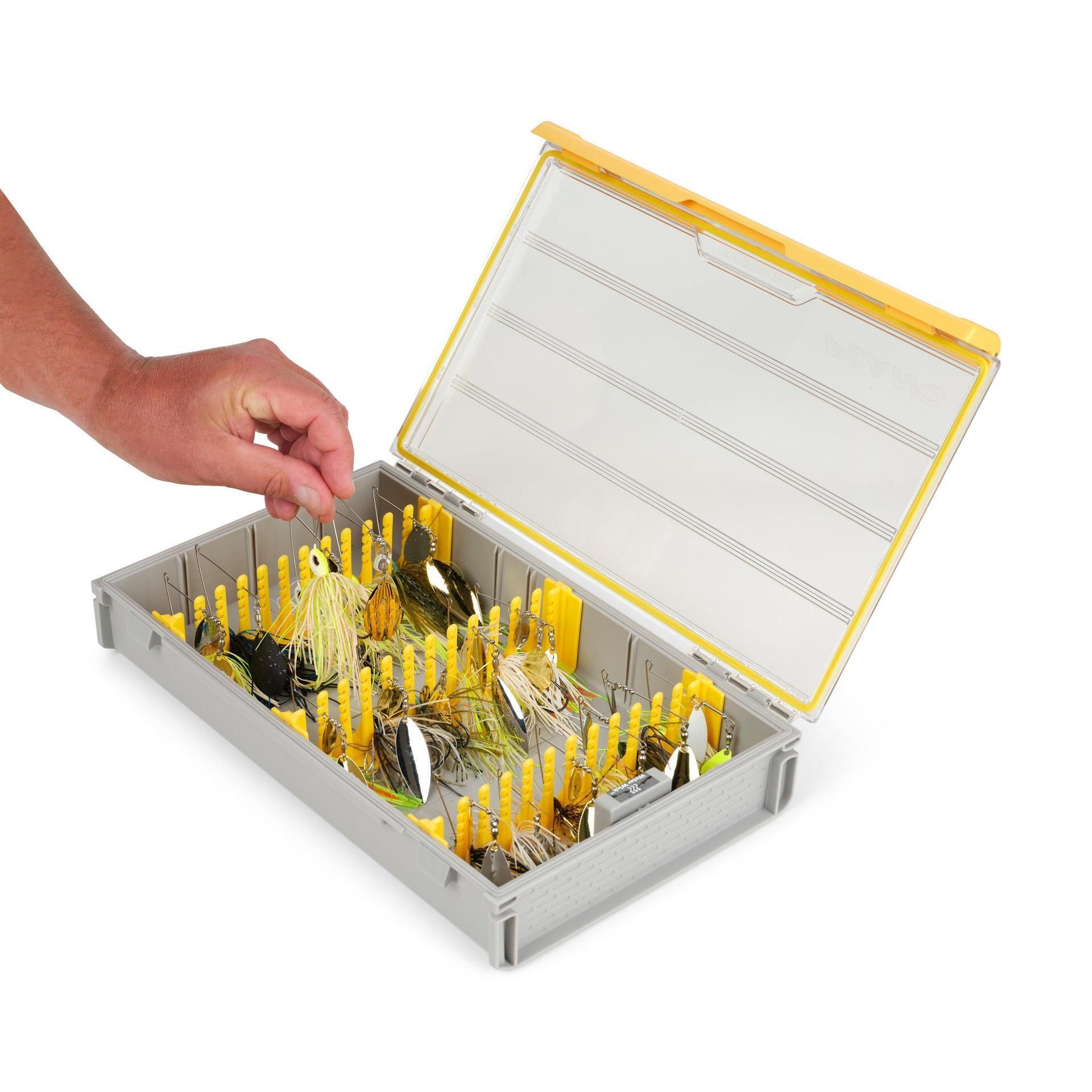 Caja De Pesca Plano Edge Vertical - Impermeable, Organizador Para Cebos Duros, Con Protección Antióxido