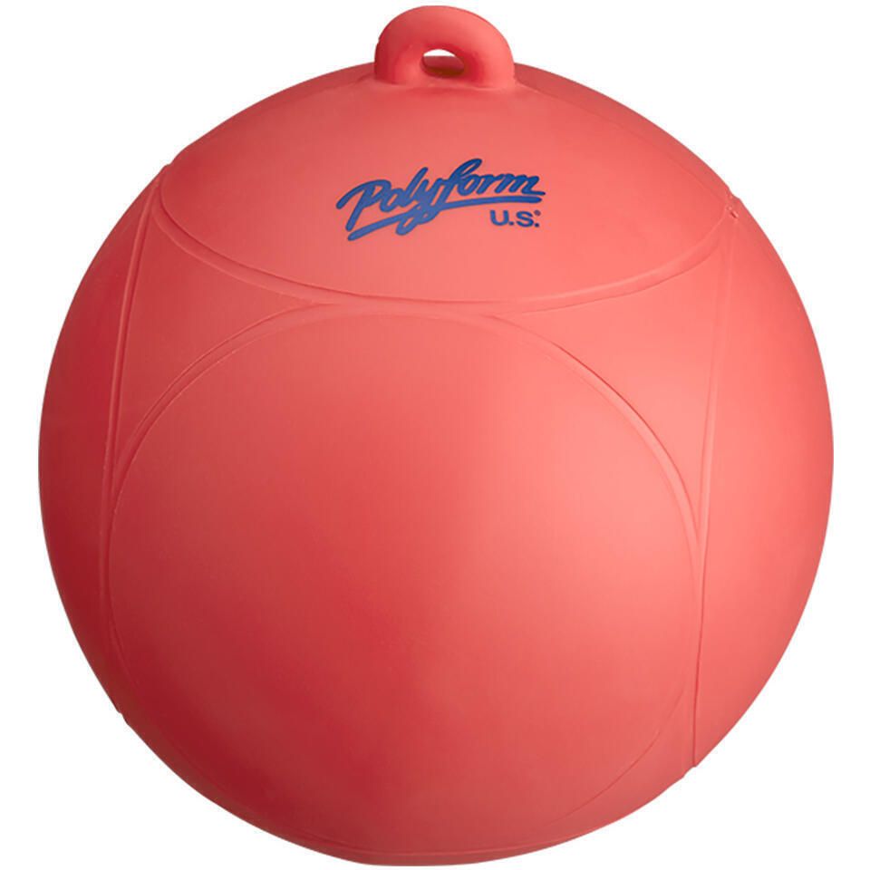 Polyform WS-1 RED 8" Dia. Ski Buoy, Red
