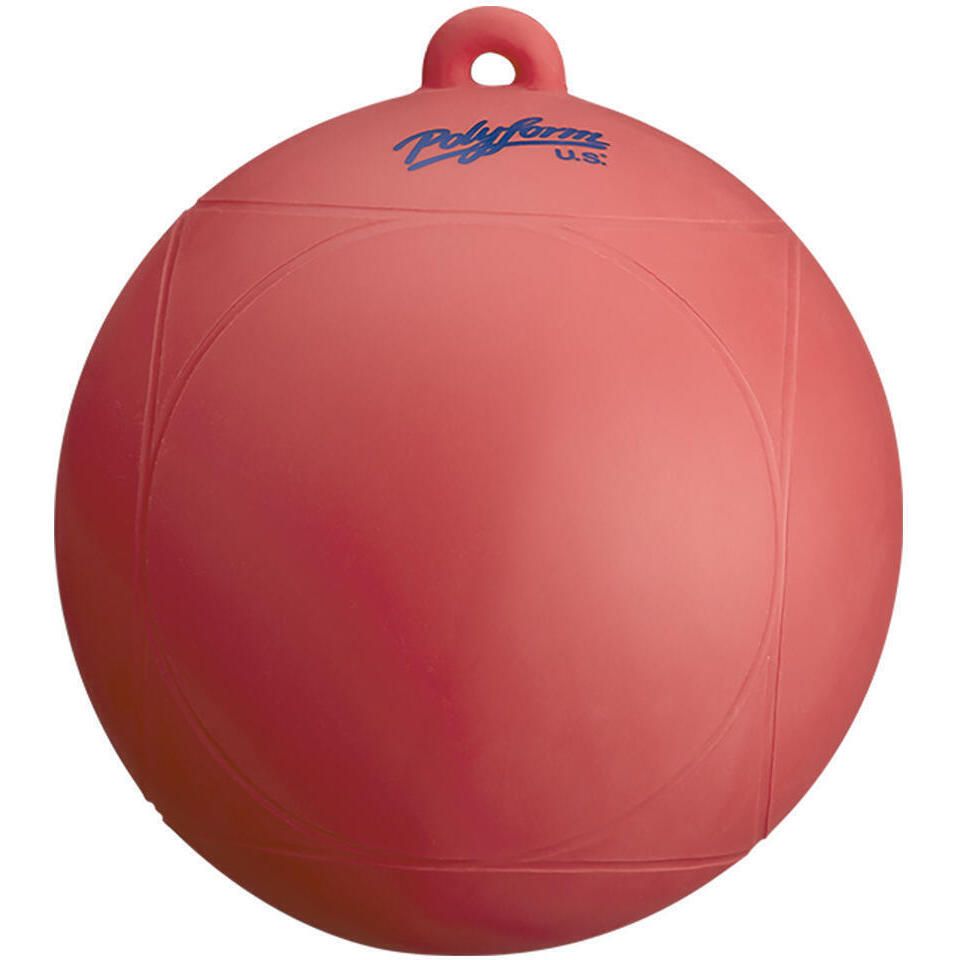 Polyform WS-1 RED 8" Dia. Ski Buoy, Red