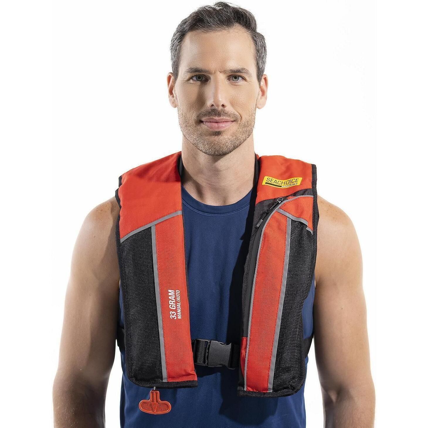 Inflatable Coast Guard Life Jacket Types Seachoice Type V Premium