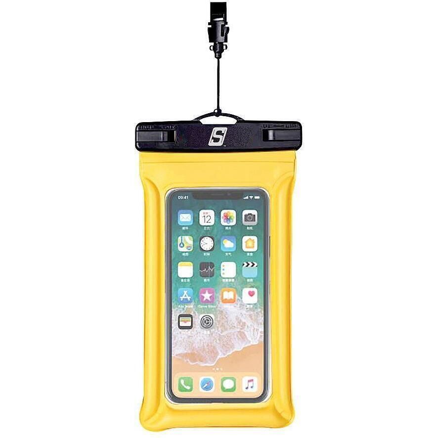Seachoice Waterproof Floating Phone Case Yellow 5" x 9"
