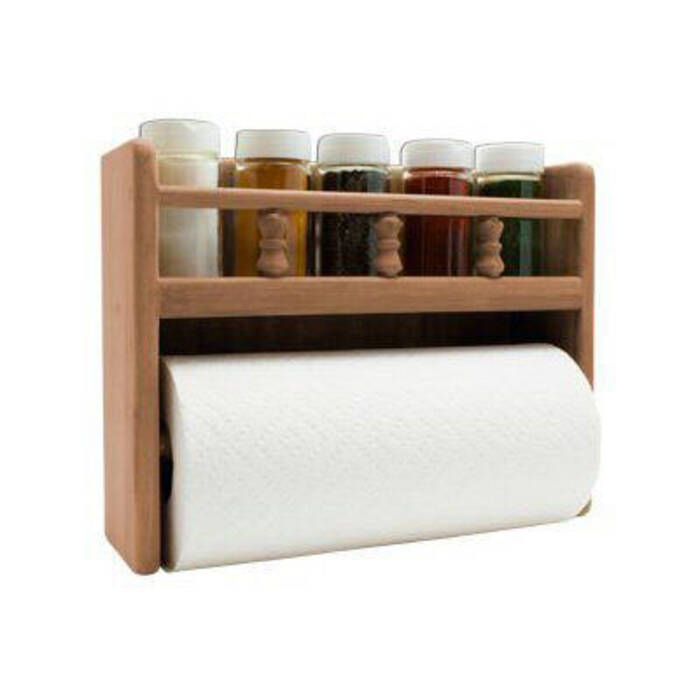 SeaTeak Spice and Paper Towel Rack