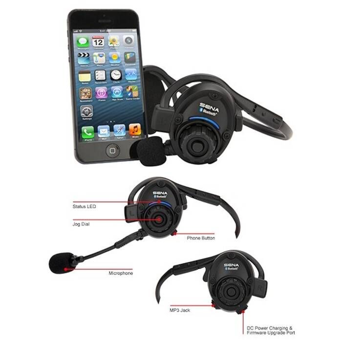 Sena Bluetooth Stereo Headset/Intercom - Single Unit - SPH10-10
