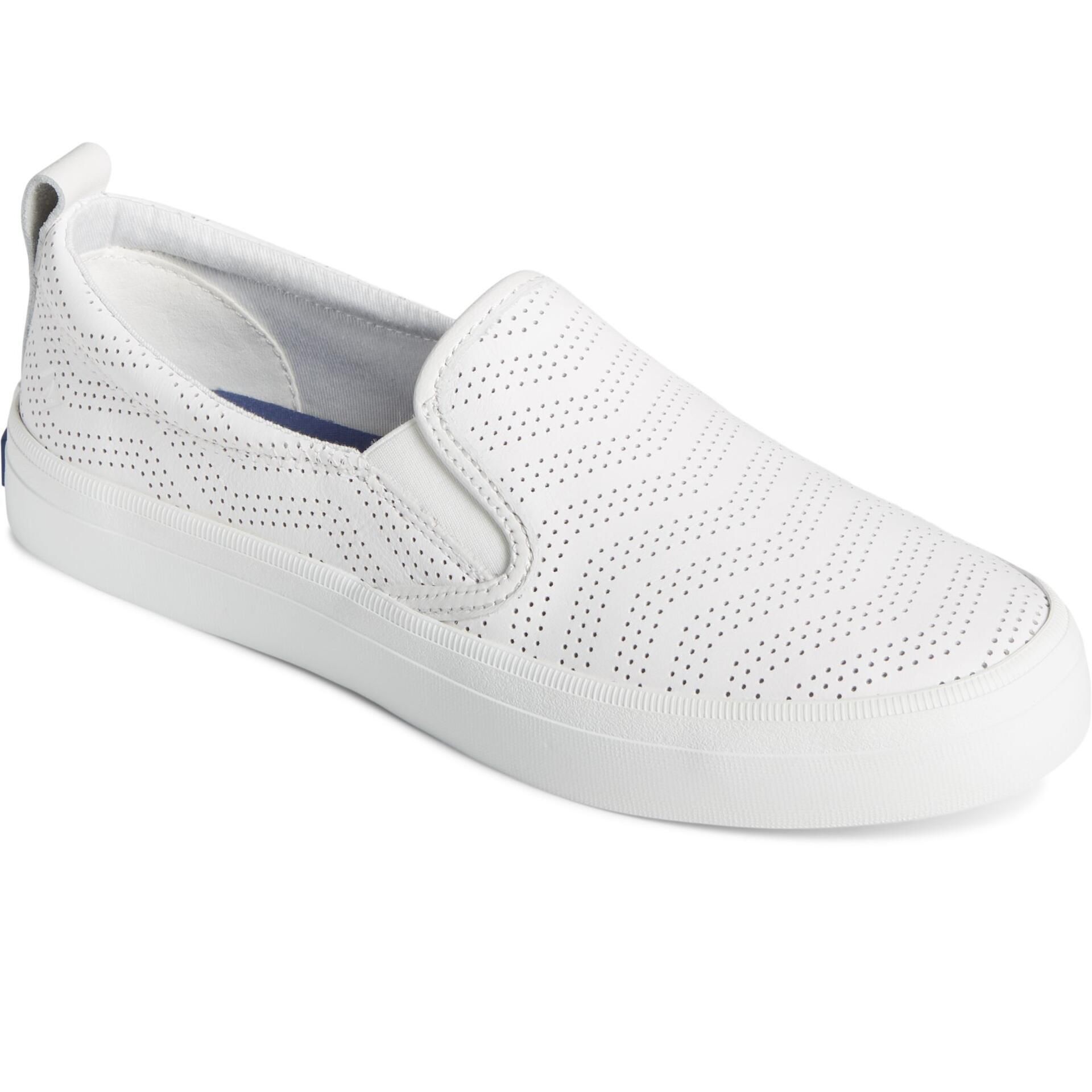 お気に入り Twin Crest Women's Sperry Gore Sneakers Leather Perforated トップス