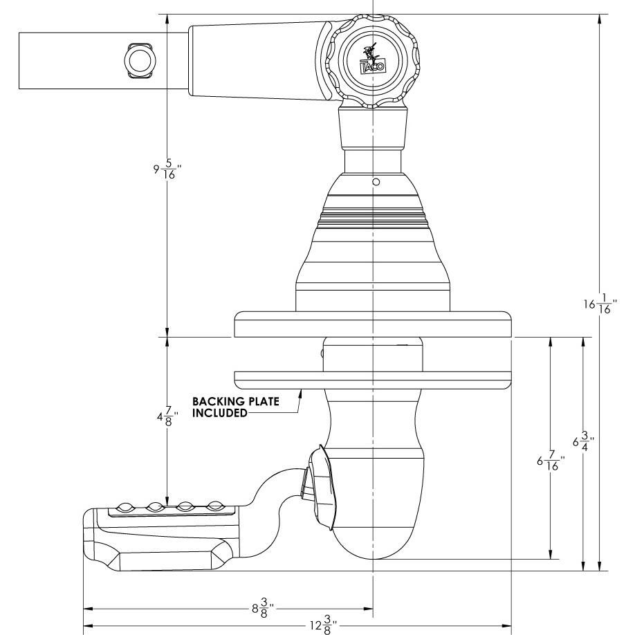 TACO Pro Series GS-400 Outrigger Top Mount (2-Pack) - GS-400 TACO Pro Series GS-400 Outrigger Top Mount (2-Pack) - GS-400