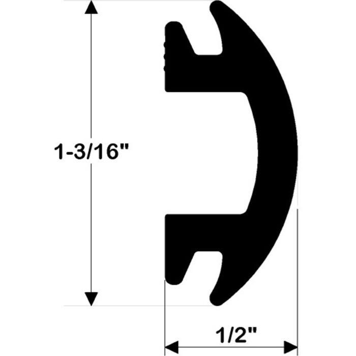 TACO V12-4144 Flexible Vinyl Rub Rail Insert | Defender Marine