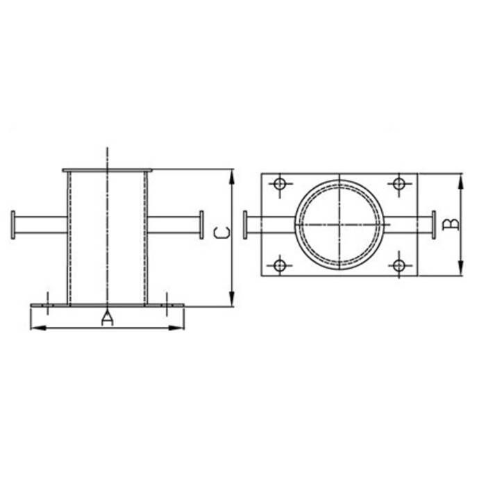 White Water Marine Large Mooring Bitt - 7566S | Defender Marine