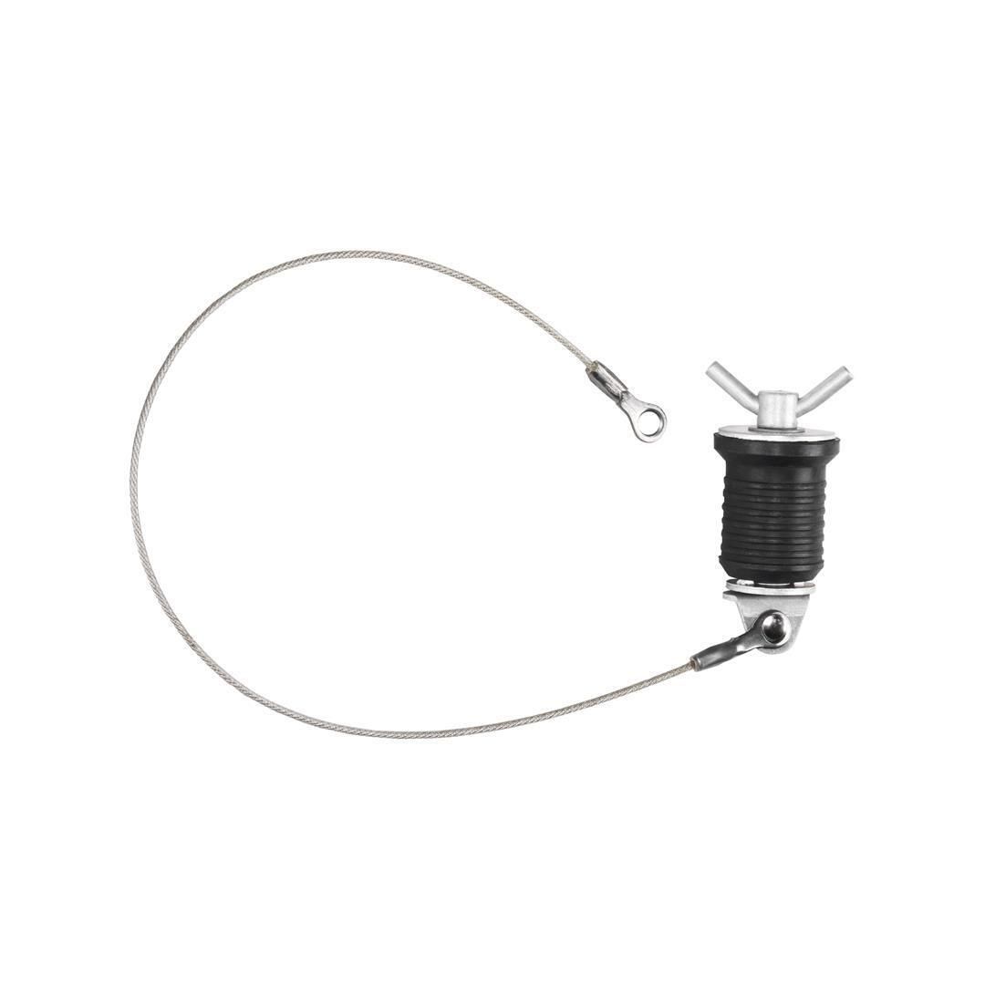 Whitecap Tee Handle Boat Drain Plug with Cable - S-0211C
