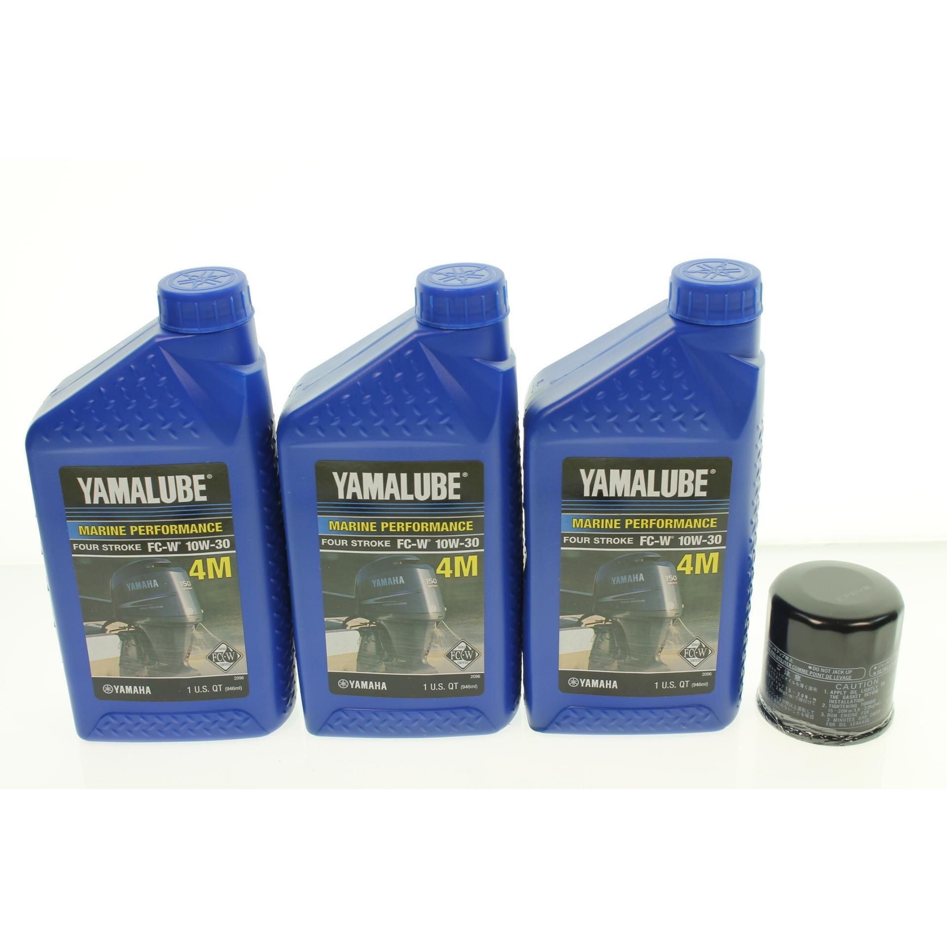 Yamaha 4M Yamalube F30-F70 3 Quart 10W-3 Outboard Oil Change