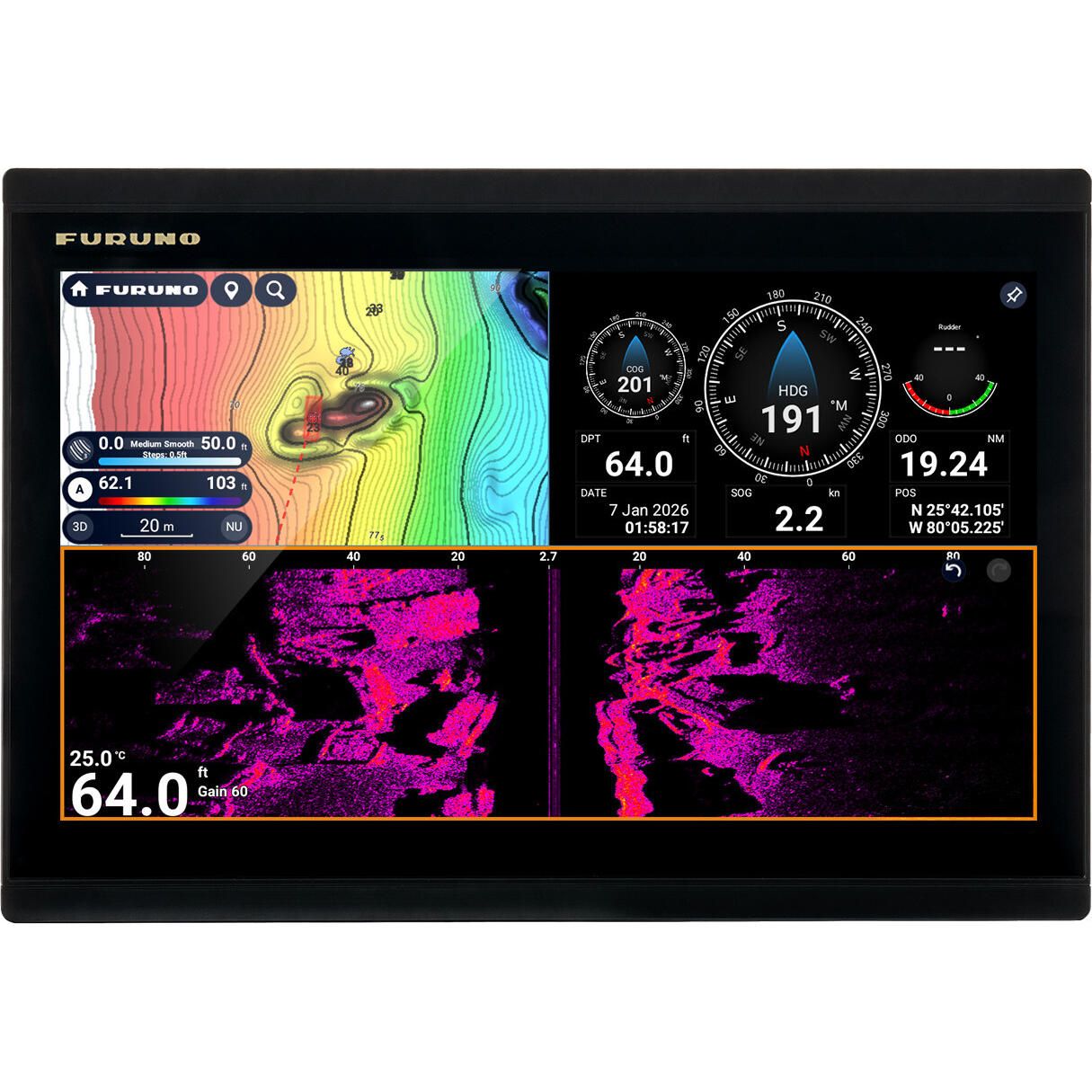 Furuno TZMAP13 Stand-Alone Multifunction Display - 13