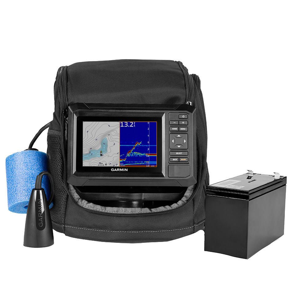 Garmin ECHOMAP UHD2 Keyed 53cv Ice Fishing Bundle with Transducer