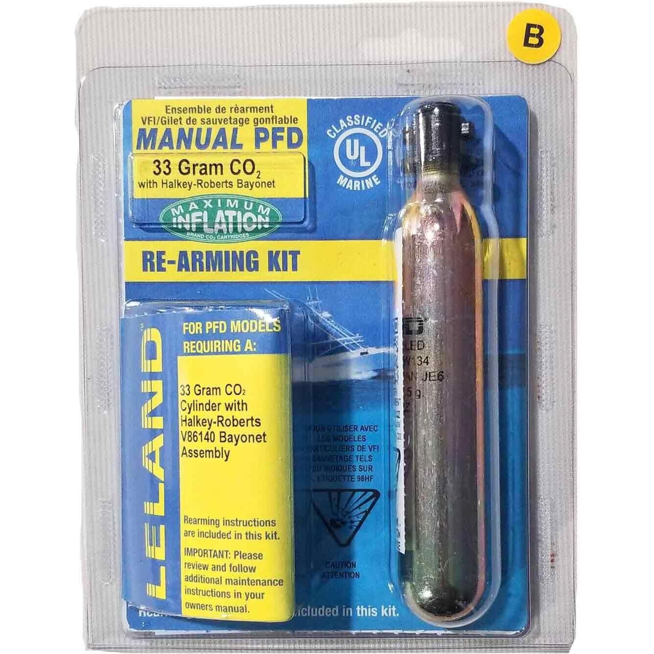 Leland Maximum Inflation Manual PFD Re-Arm Kit B - 33 g - V86160