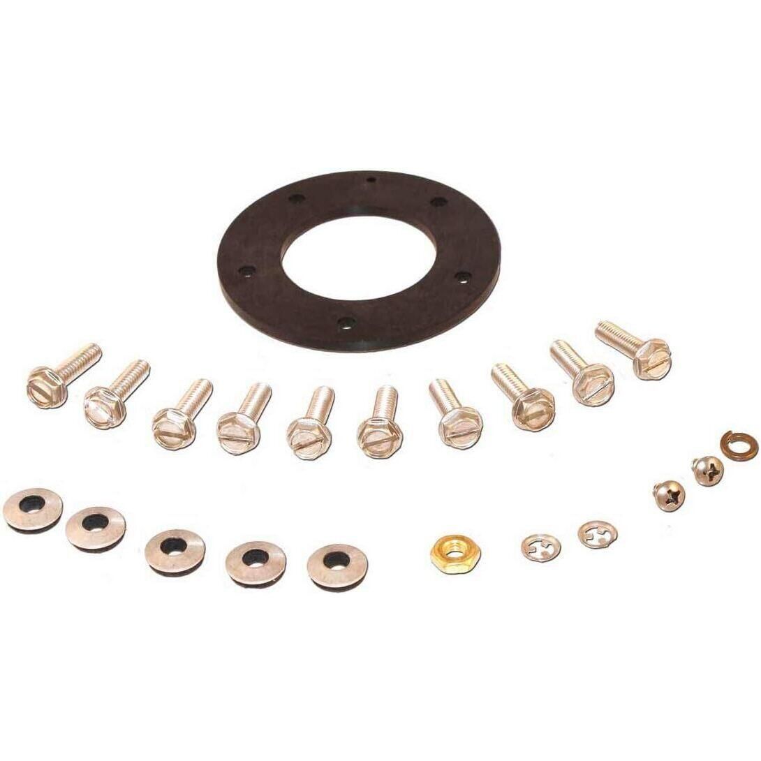 Boat Fuel Tank Screws 10-24 X 5/8 Inch Bolts With Bonded Washers - Set Of 10