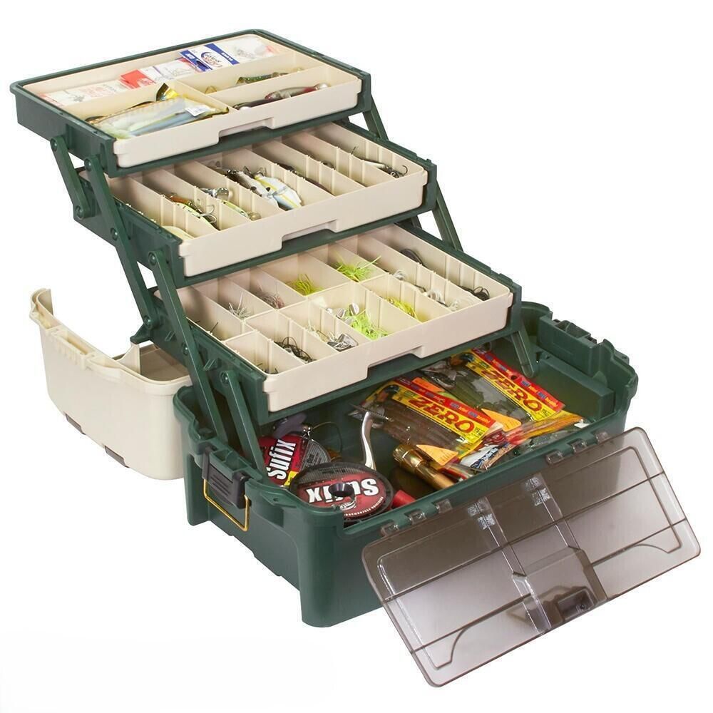 3 x 5 tackle storage boxes Plano Hybrid Hip 3-Tray Tackle Box - 723300